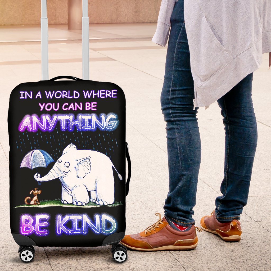 Elephant Be Kind Travel Luggage Cover Suitcase Protector Nearkii