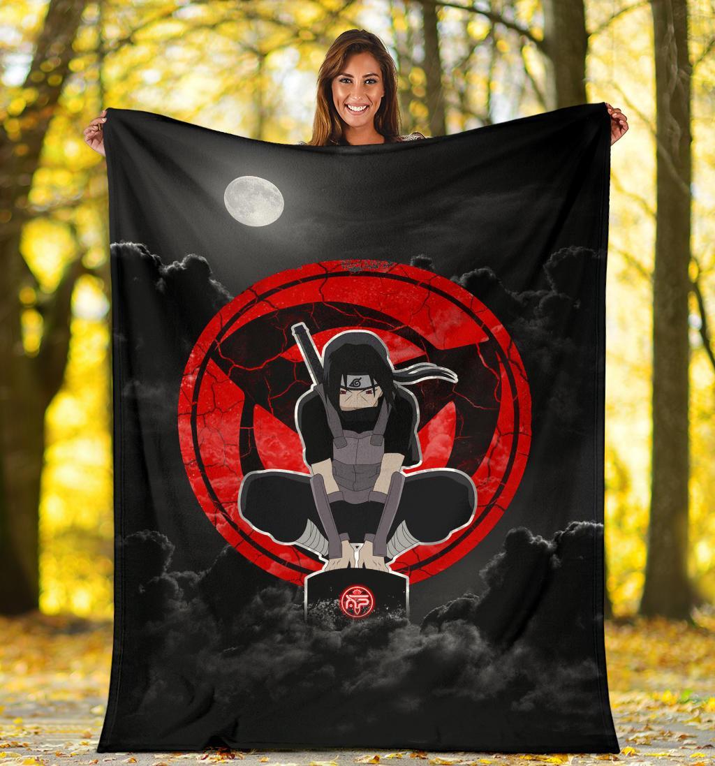 Itachi Anbu Sharingan Accessories Premium Custom Premium Blanket Nearkii