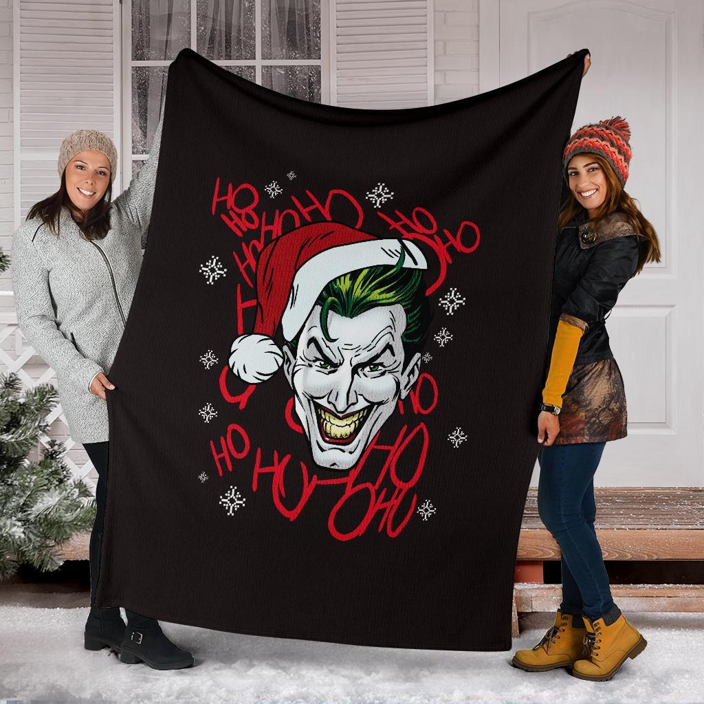 Joker Ho Ho Ho Ugly Christmas Custom Blanket Home Decor Nearkii