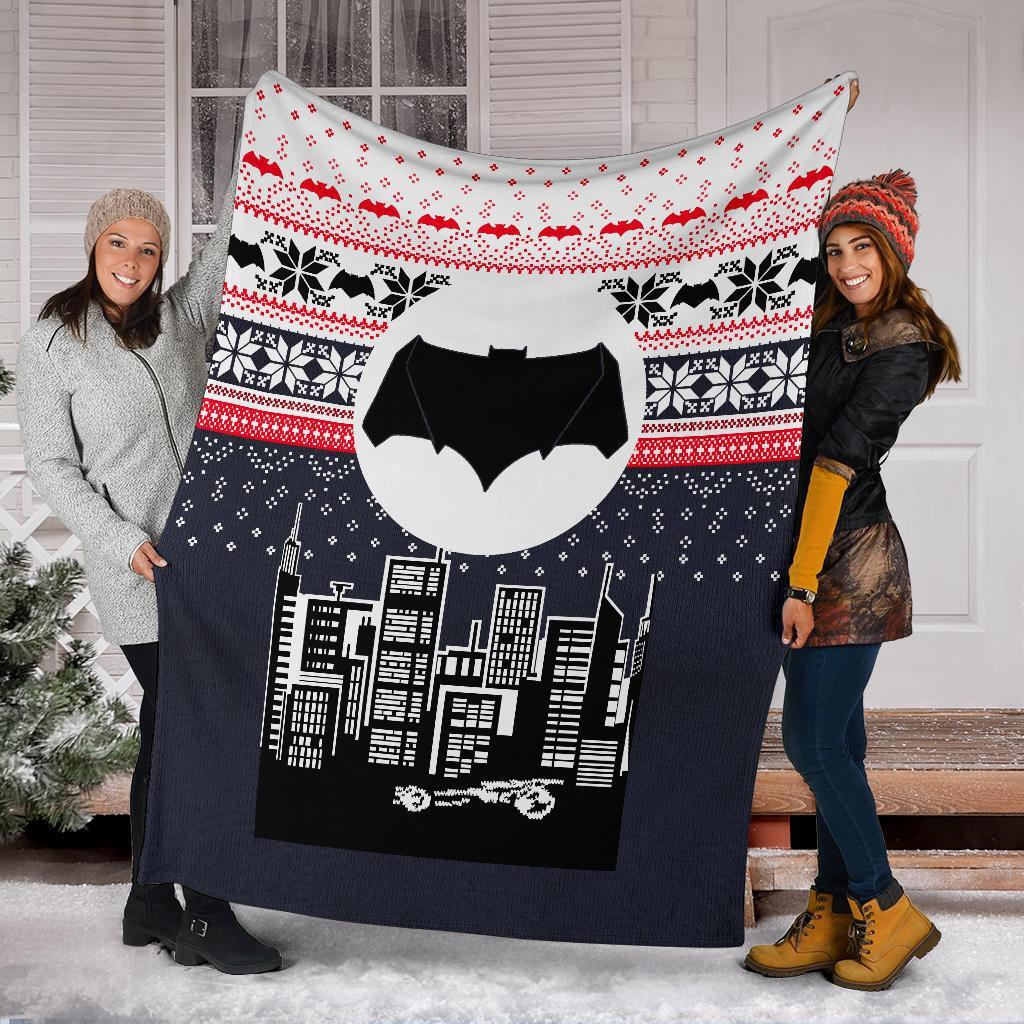 Batman Ugly Christmas Custom Blanket Home Decor Nearkii