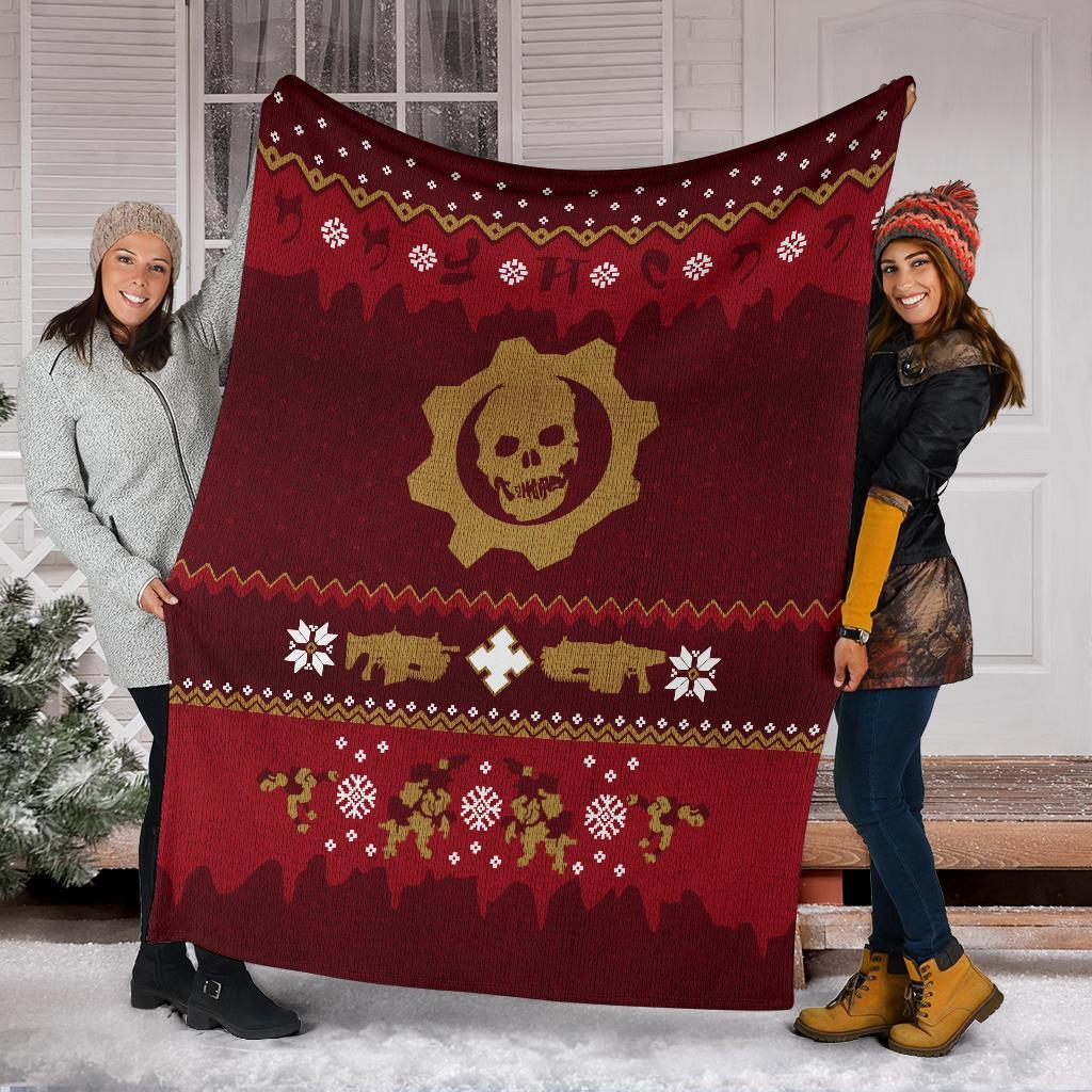 Empire Sign Ugly Christmas Custom Blanket Home Decor Nearkii