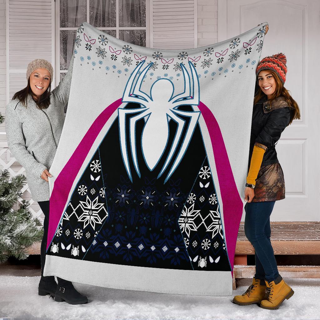 Spider Gwen Ugly Christmas Custom Blanket Home Decor