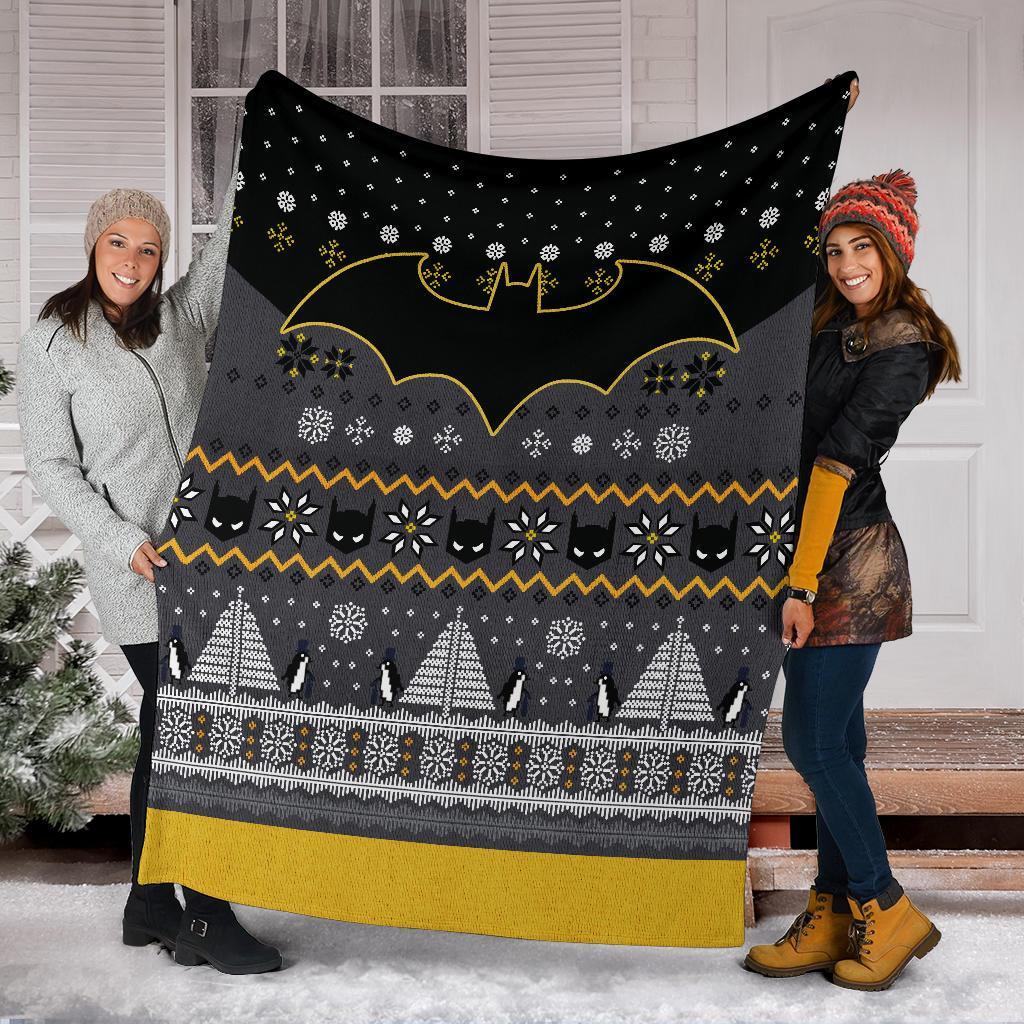 Batman Art Ugly Christmas Custom Blanket Home Decor Nearkii