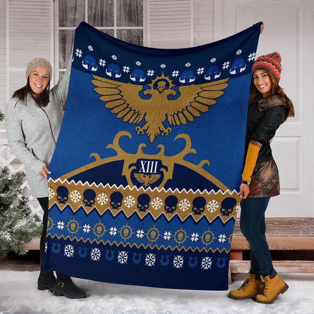 Eagle Sign Ugly Christmas Custom Blanket Home Decor Nearkii