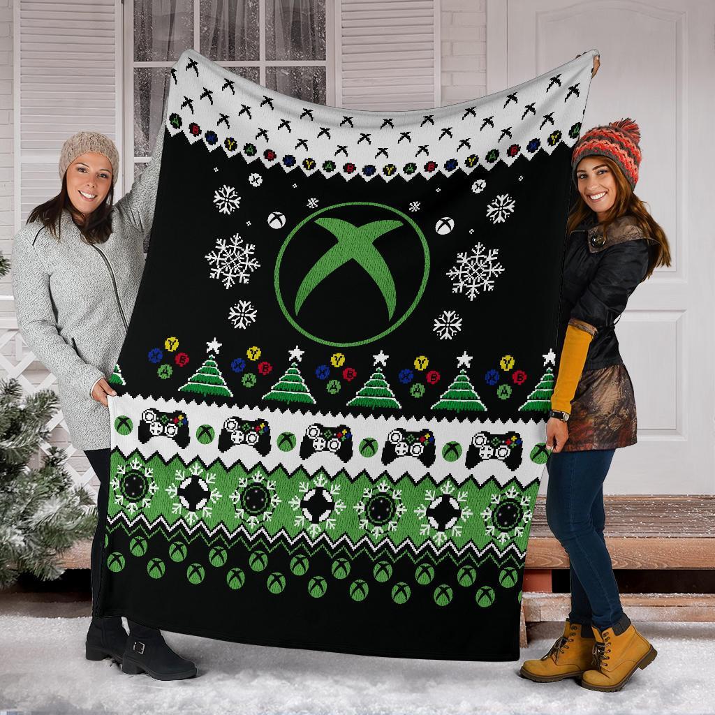 Xbox Ugly Christmas Custom Blanket Home Decor Nearkii