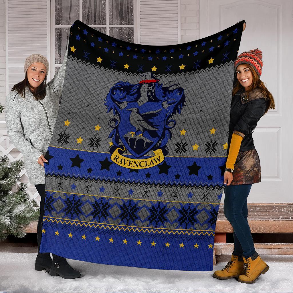 Harry Potter Ravenclaw Sign Ugly Christmas Custom Blanket Home Decor Nearkii