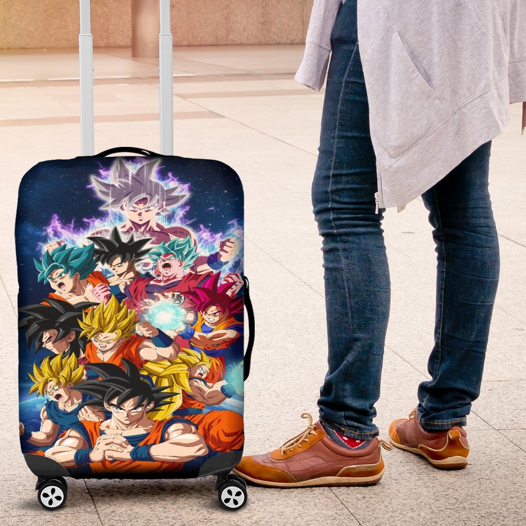 Goku All Form Luggage Cover Suitcase Protector 1 Nearkii