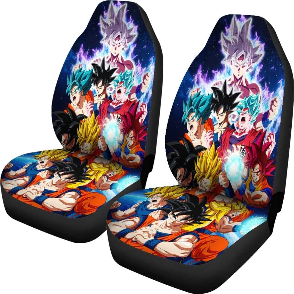 Goku All Forms Car Seat Covers Nearkii