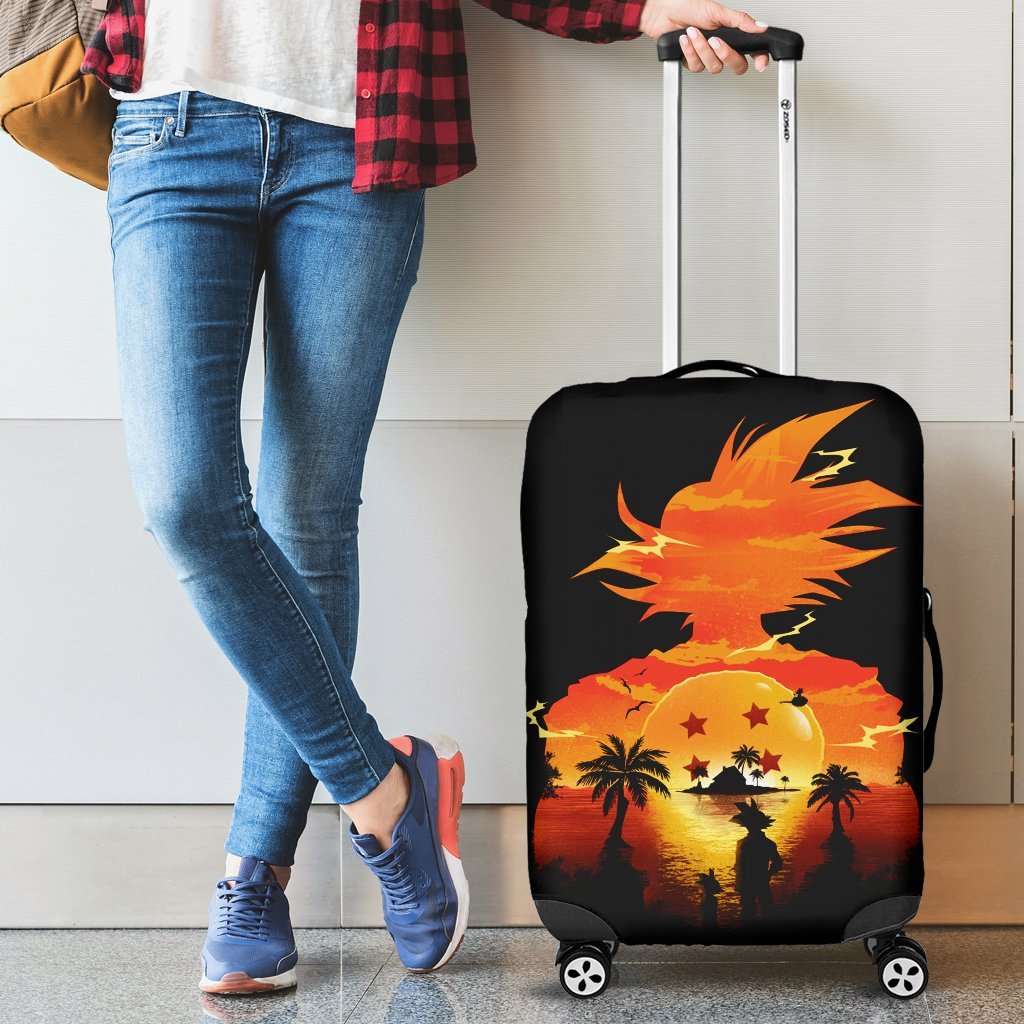 Goku Sunset Luggage Cover Suitcase Protector Nearkii