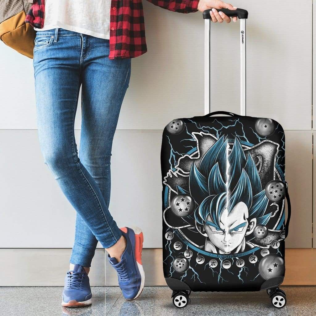 Goku Vegeta Blue 2022 Luggage Cover Suitcase Protector Nearkii