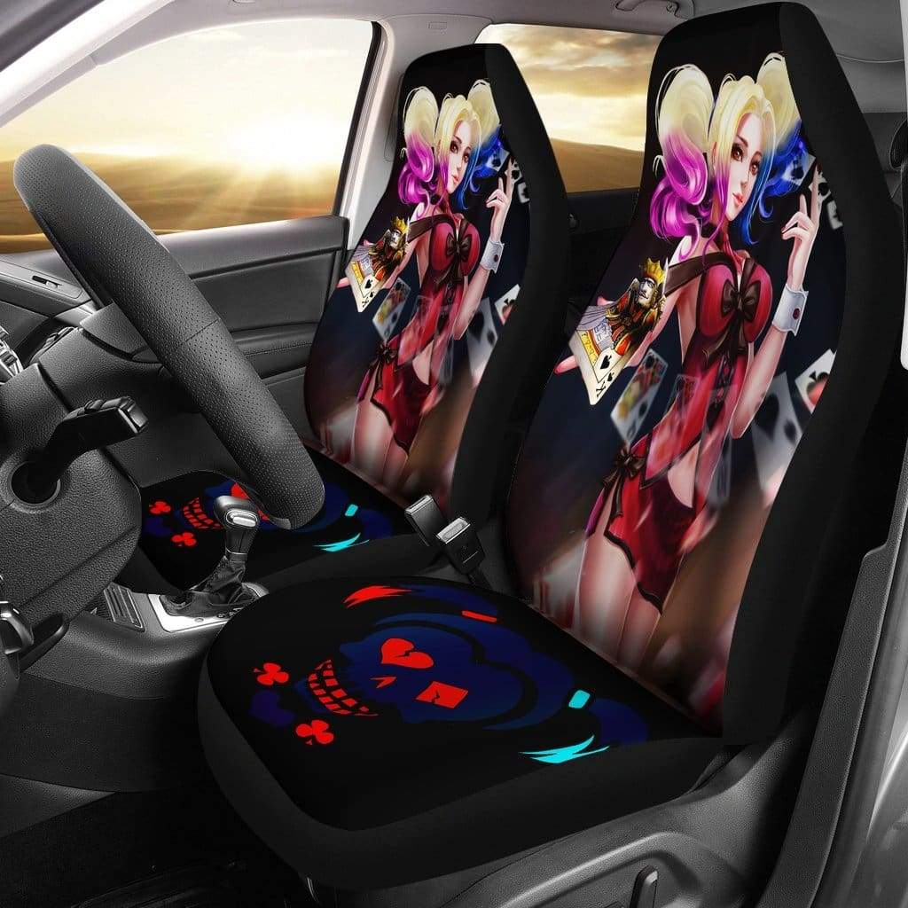 Harley Quinn Car Premium Custom Car Seat Covers Decor Protectors 1 Nearkii