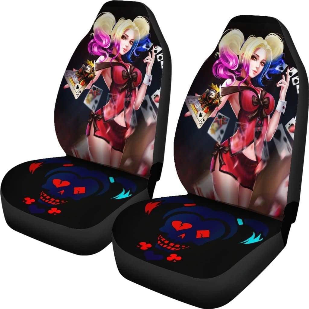 Harley Quinn Car Premium Custom Car Seat Covers Decor Protectors 1 Nearkii