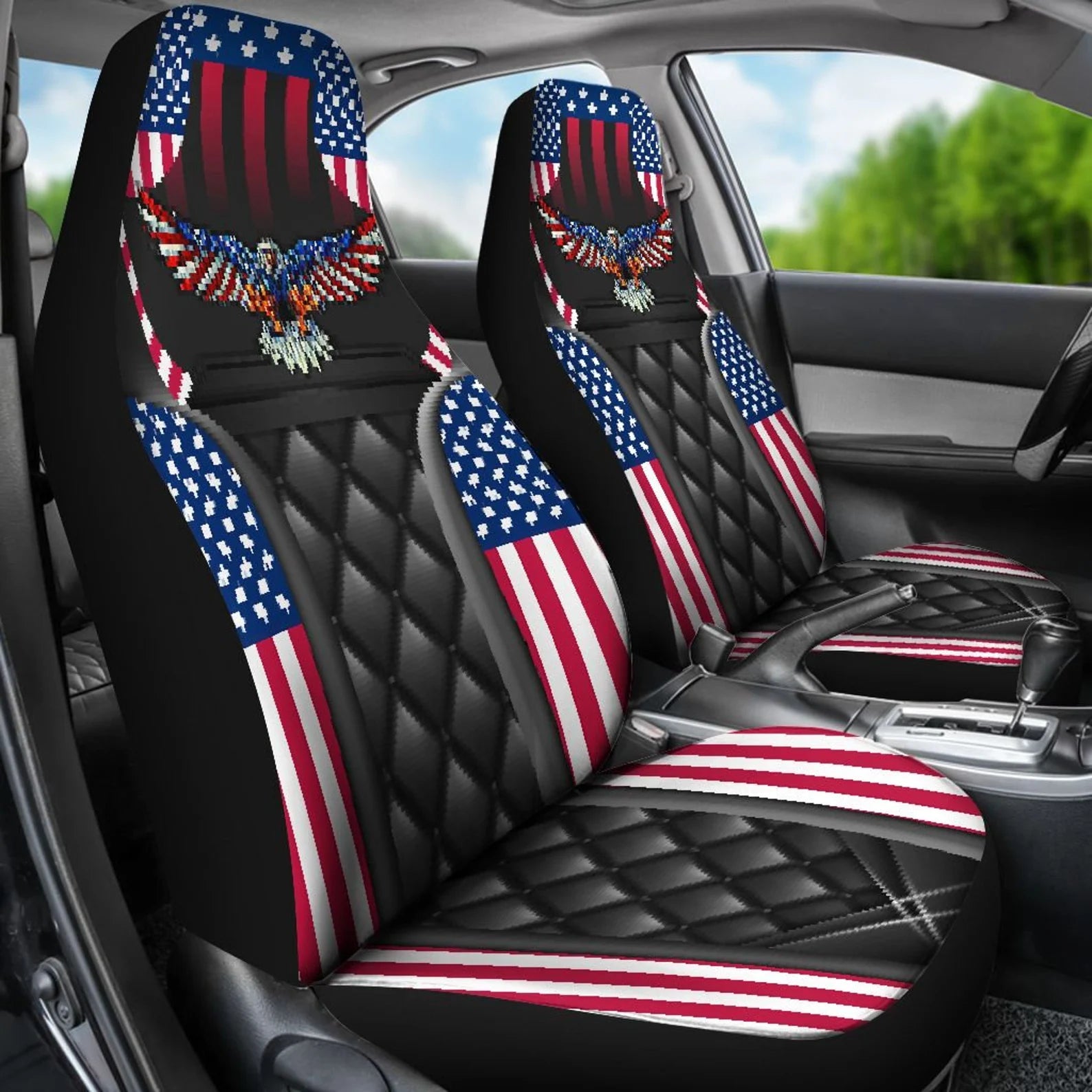 Eagle American Flag Car Seat Covers Nearkii