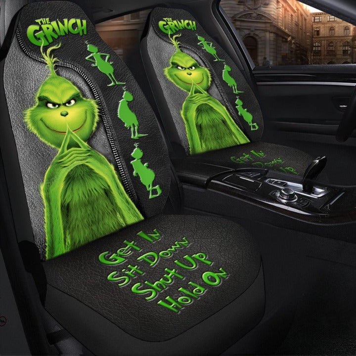 The Grinch Get In Sit Down Shut Up Hold On Christmas Car Seat Covers Nearkii