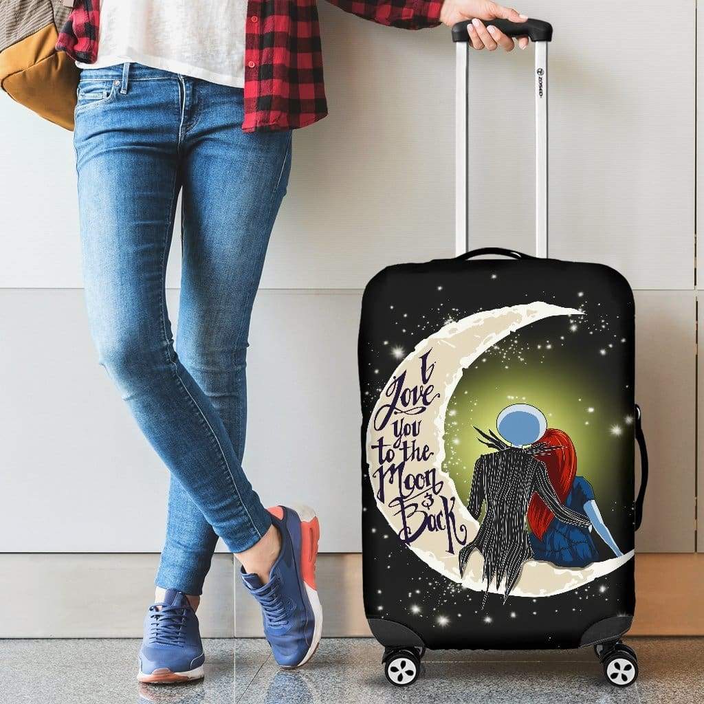 Jack And Sally Love Luggage Cover Suitcase Protector Nearkii