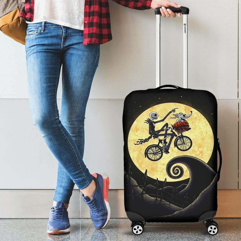 Jack Skellington Moon Luggage Cover Suitcase Protector Nearkii