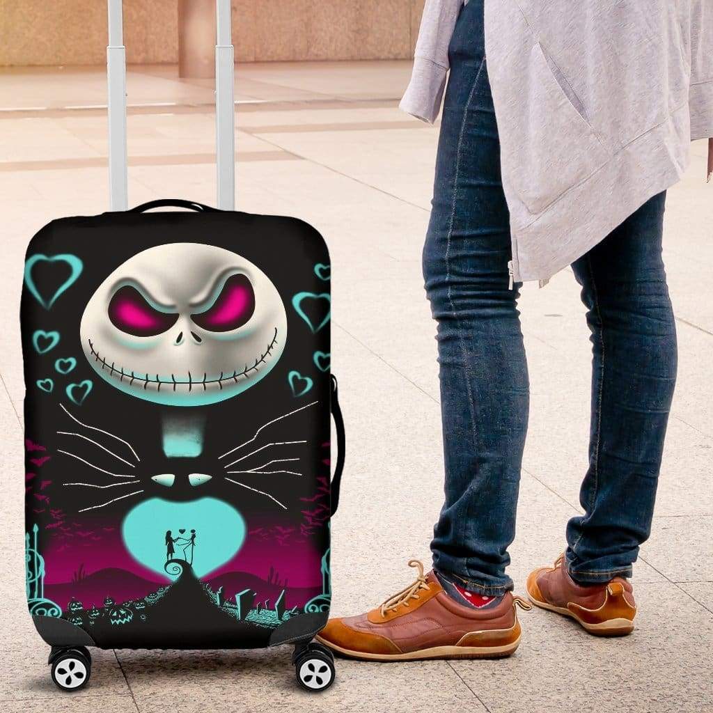 Jack Skellington Nightmare Before Christmas Luggage Cover Suitcase Protector Nearkii