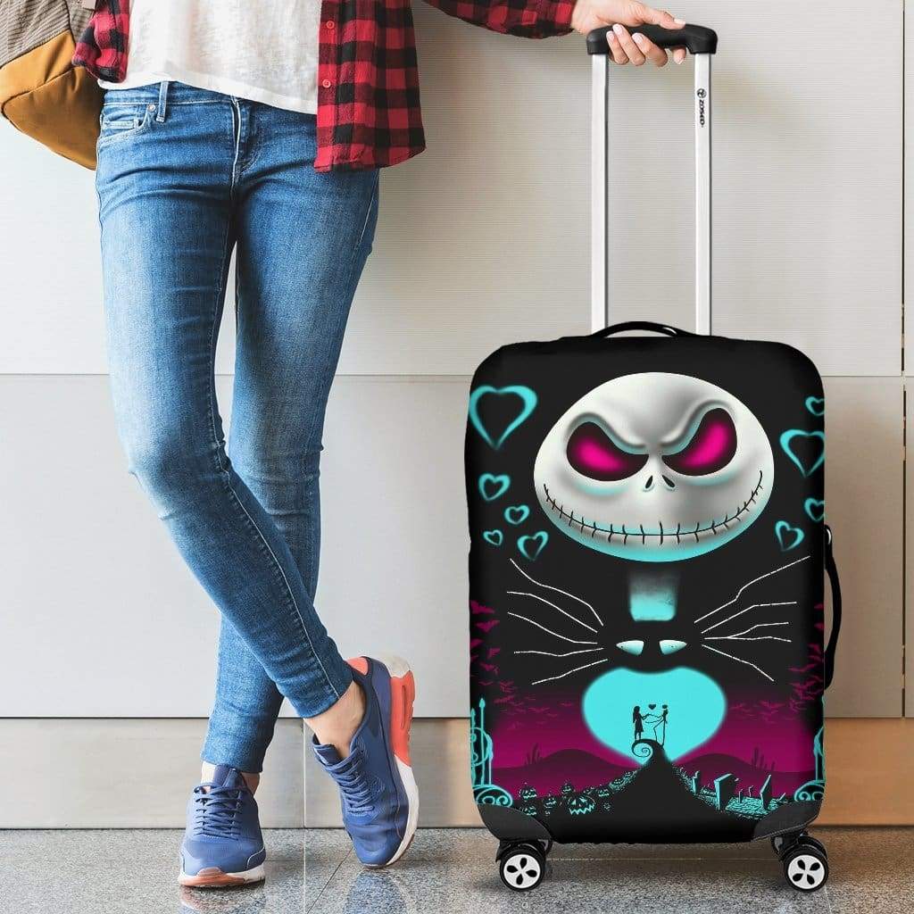 Jack Skellington Nightmare Before Christmas Luggage Cover Suitcase Protector Nearkii