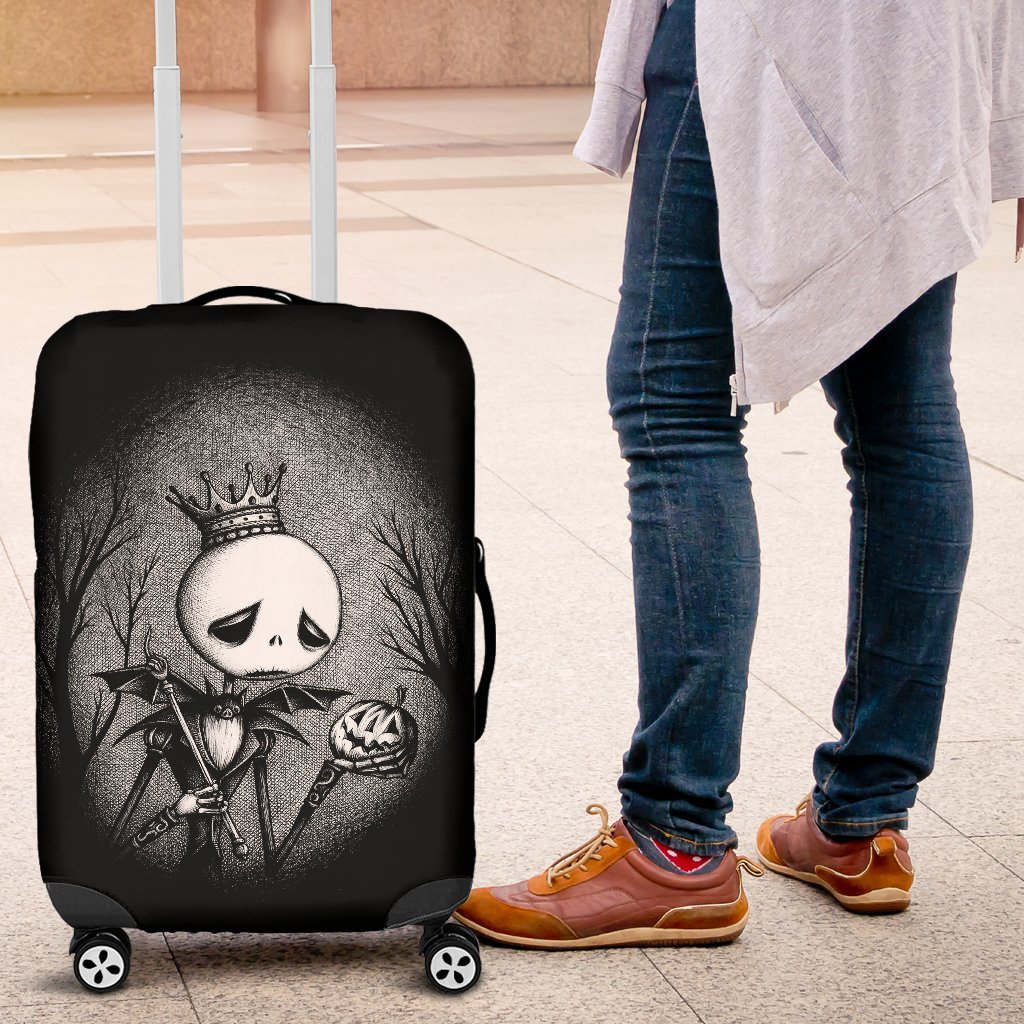 Jack Skellington Sad Luggage Cover Suitcase Protector Nearkii