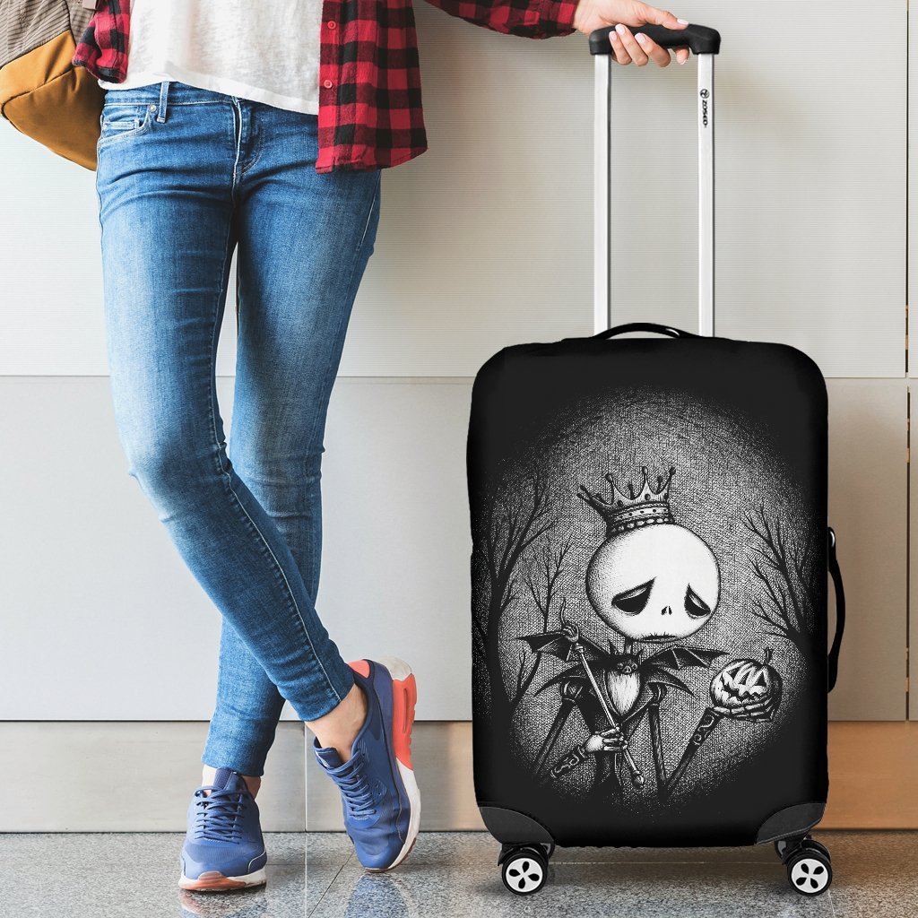 Jack Skellington Sad Luggage Cover Suitcase Protector Nearkii