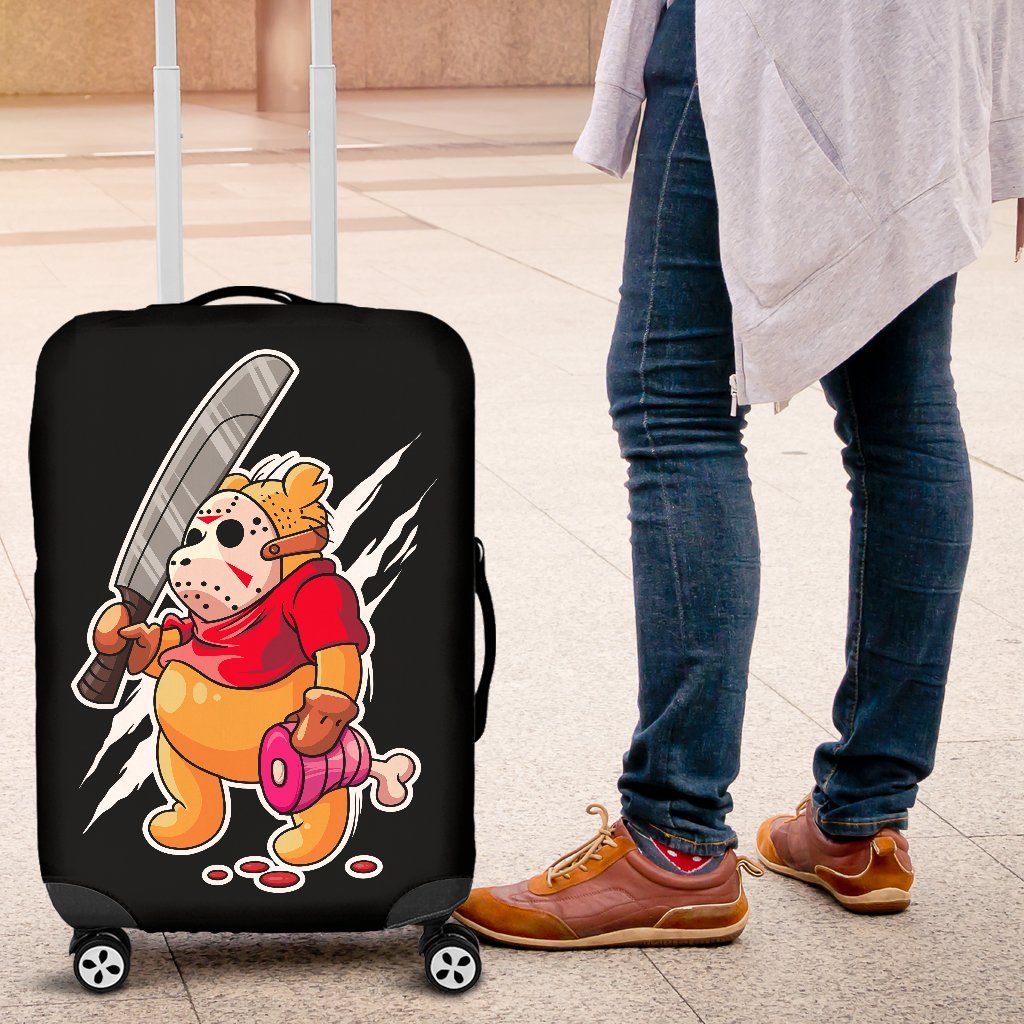 Jason Voorhees Horror Movie Pooh Luggage Cover Suitcase Protector Nearkii