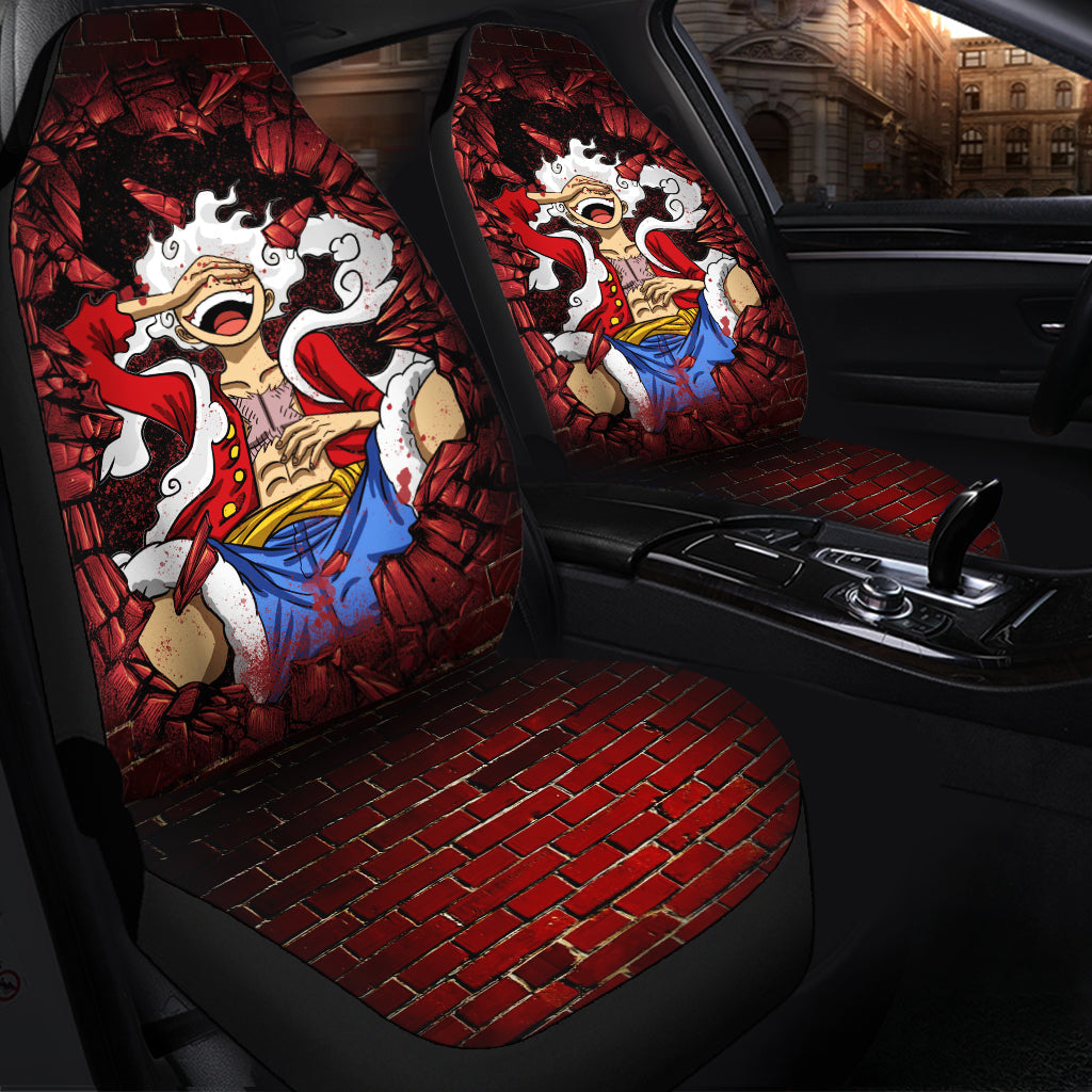 Luffy Gear 5 One Piece Anime Car Seat Covers Car Accessories Nearkii