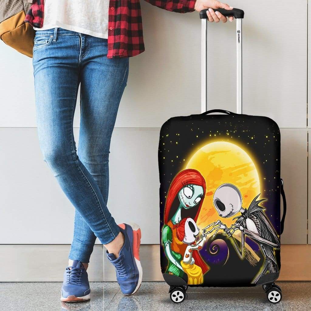 Nightmare Before Christmas Family Luggage Cover Suitcase Protector Nearkii