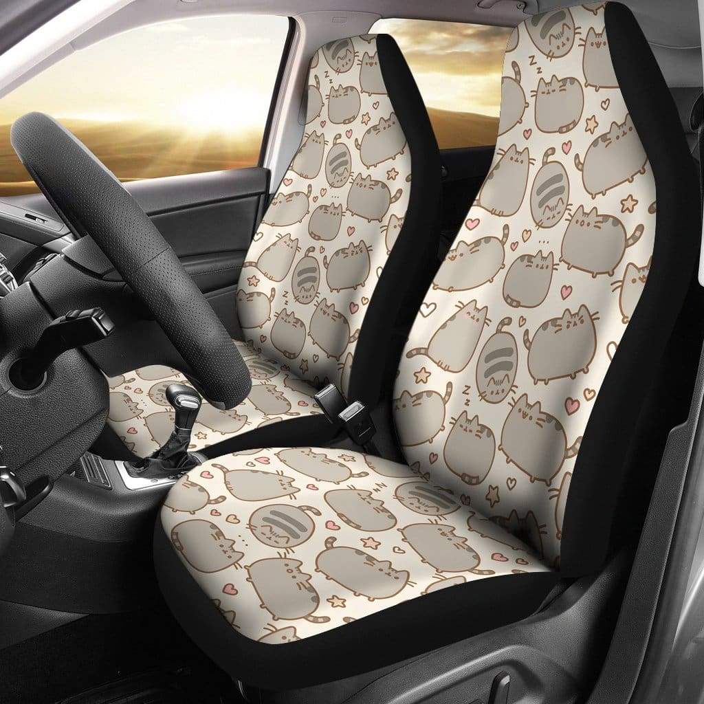 Pusheen Car Premium Custom Car Seat Covers Decor Protectors Nearkii