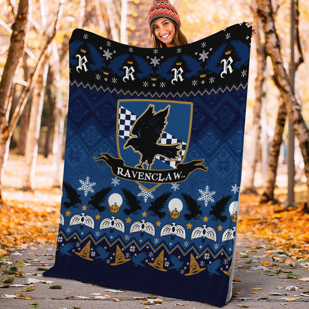 Ravenclaw Harry Potter Christmas Premium Blanket Nearkii