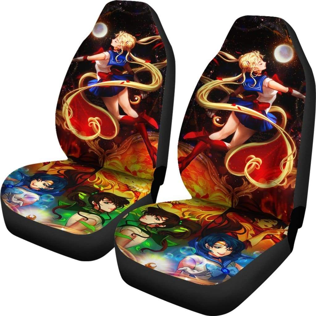 Sailor Moon Car Premium Custom Car Seat Covers Decor Protectors Nearkii