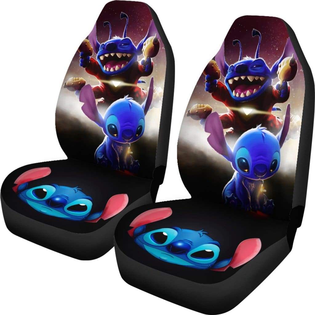 Stitch Alien Car Premium Custom Car Seat Covers Decor Protectors Nearkii