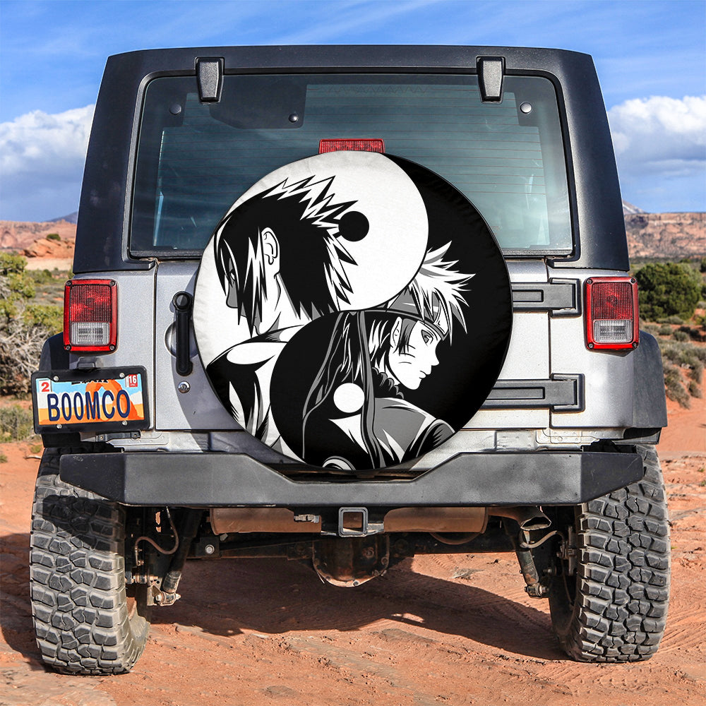 Naruto Sasuke Ying Yan Anime Jeep Car Spare Tire Covers Gift For Campers Nearkii