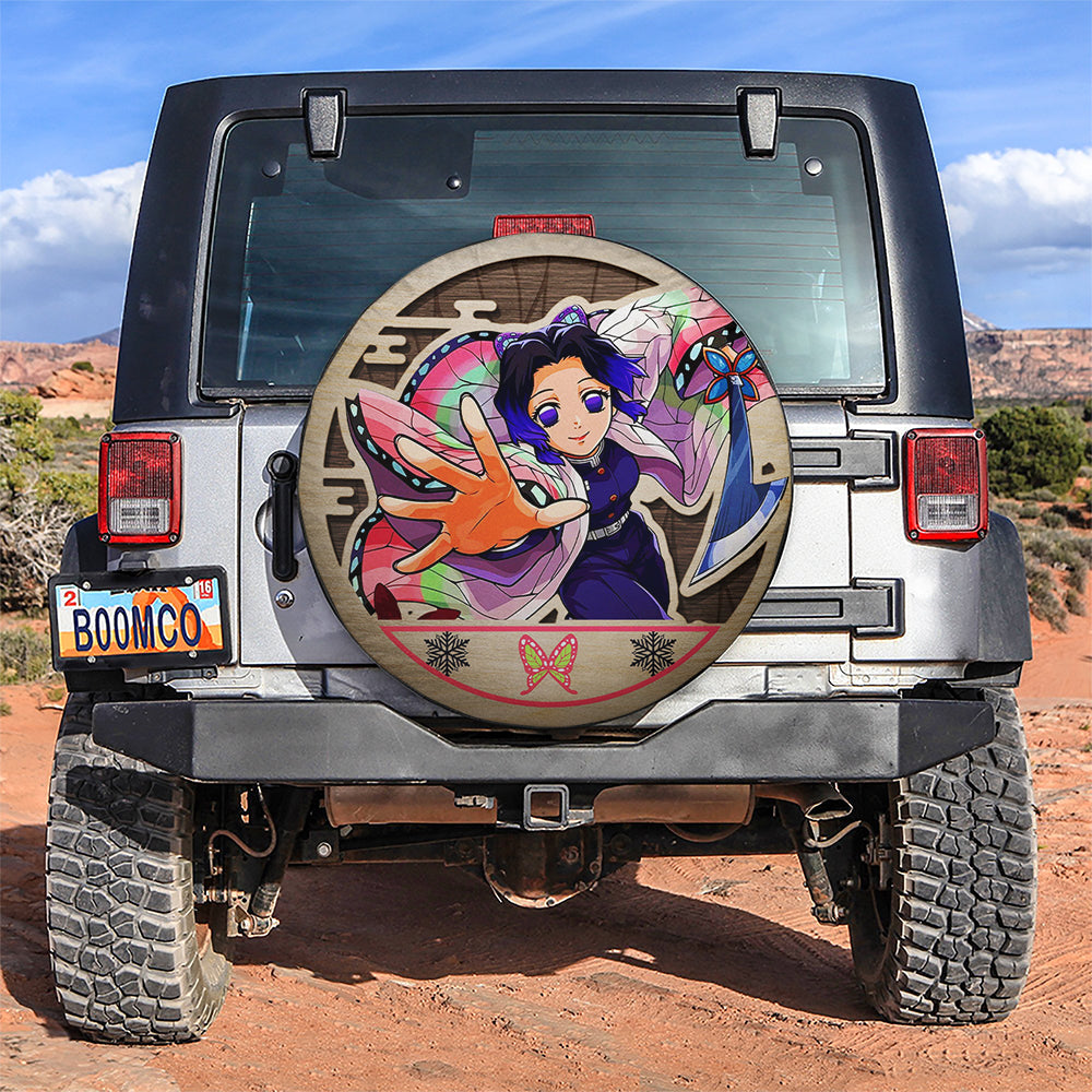 Demon Slayer Shinobu Kocho Car Spare Tire Covers Gift For Campers Nearkii