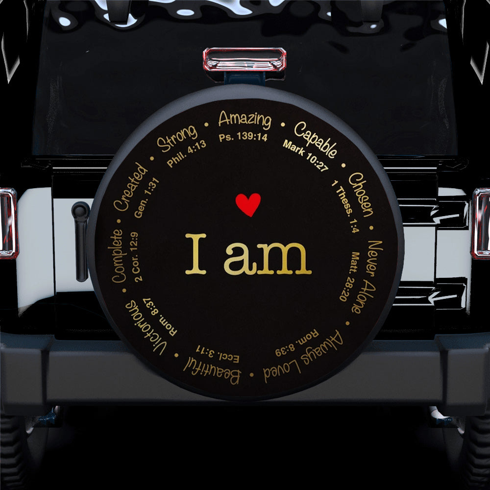 Love I Am Jeep Car Spare Tire Covers Gift For Campers Nearkii