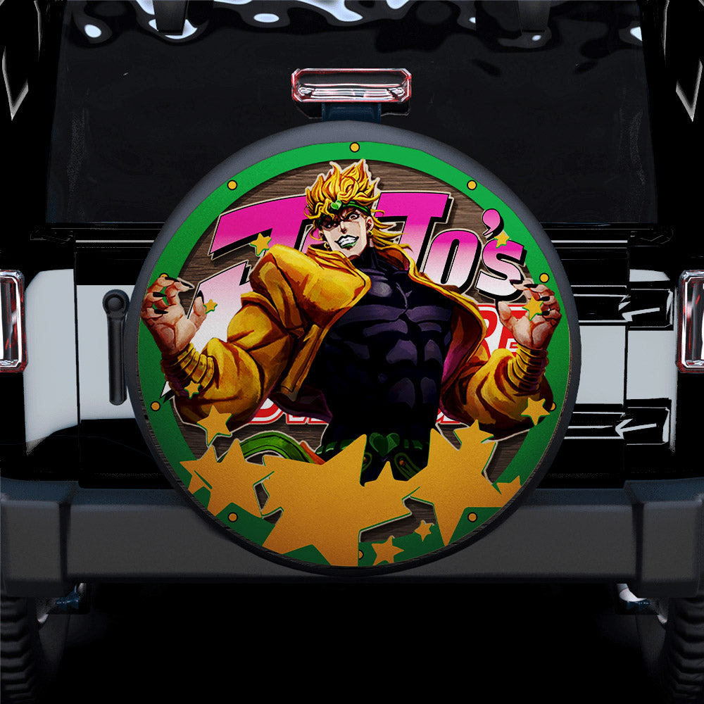 Jojo Bizarre Adventure Dio Brando Jeep Car Spare Tire Covers Gift For Campers Nearkii