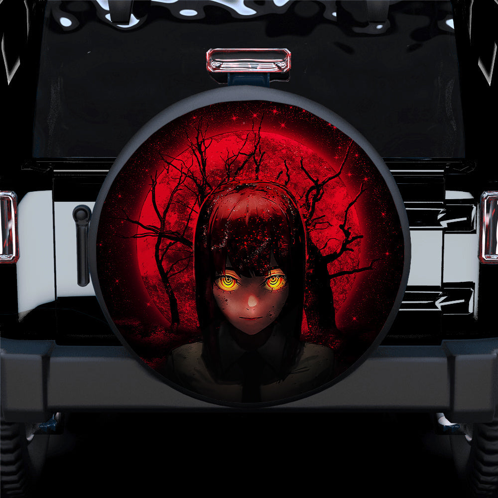 Makima Chainsaw Man Moonlight Jeep Car Spare Tire Covers Gift For Campers Nearkii