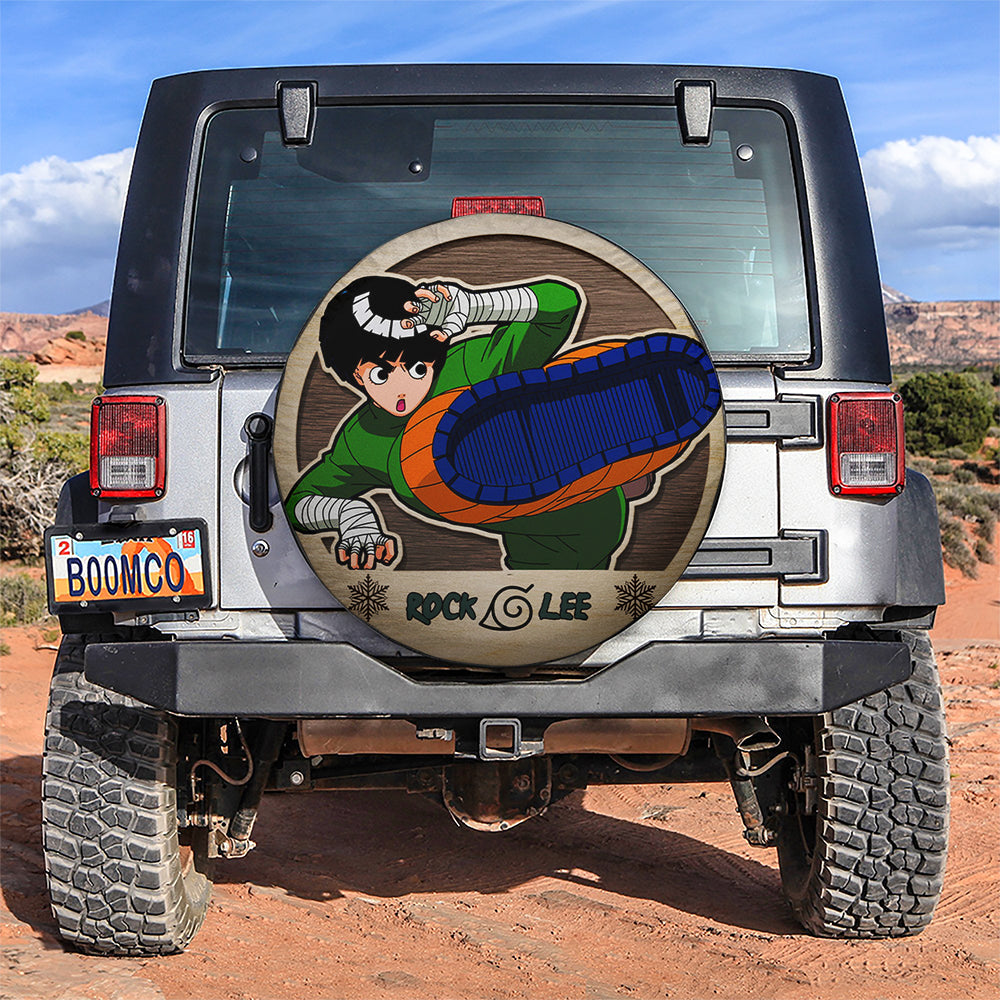 Naruto Rock Lee Jeep Anime Car Spare Tire Covers Gift For Campers Nearkii