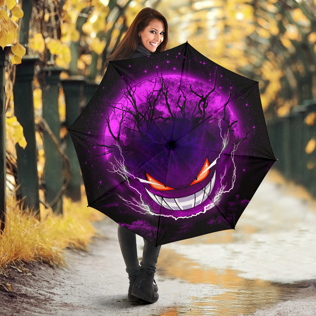 Gengar Pokemon Ghost Scary Moonlight Umbrella Nearkii