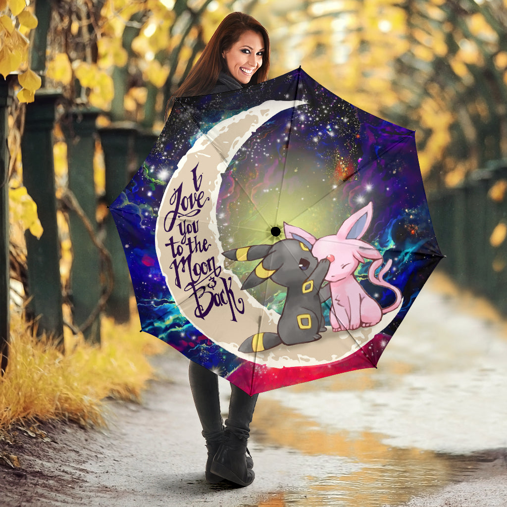 Pokemon Couple Espeon Love You To The Moon Galaxy Umbrella Nearkii