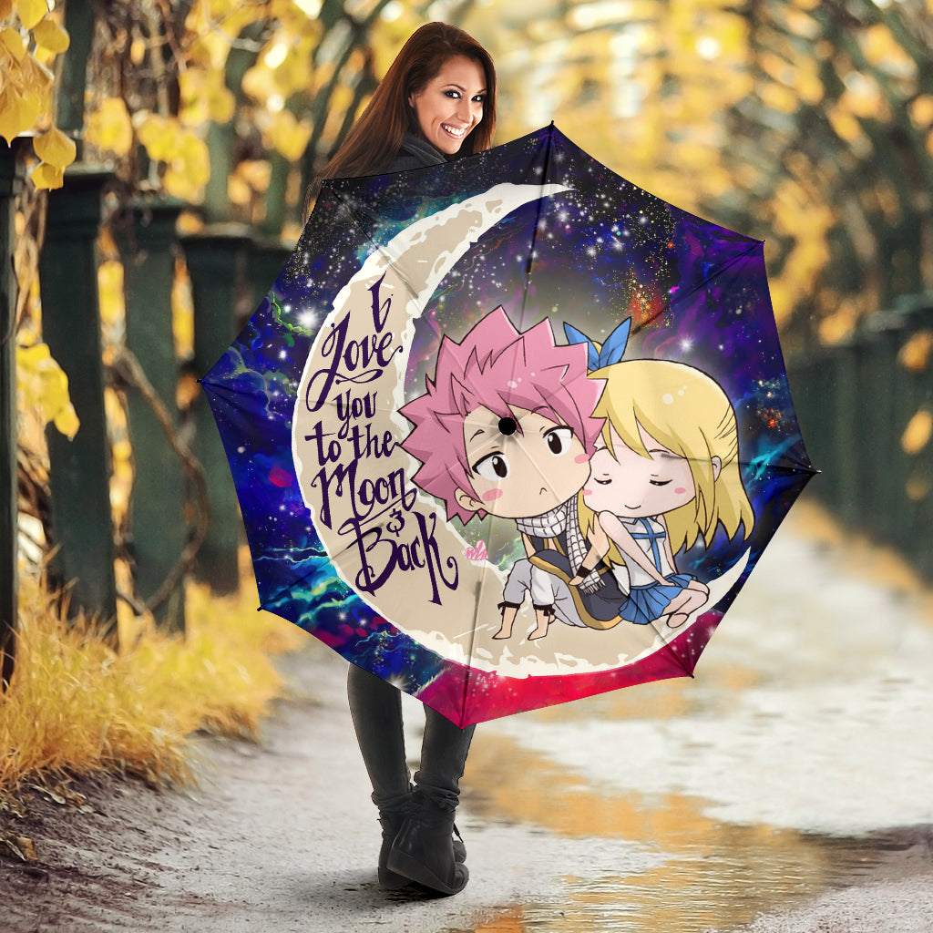 Natsu Fairy Tail Anime Love You To The Moon Galaxy Umbrella Nearkii