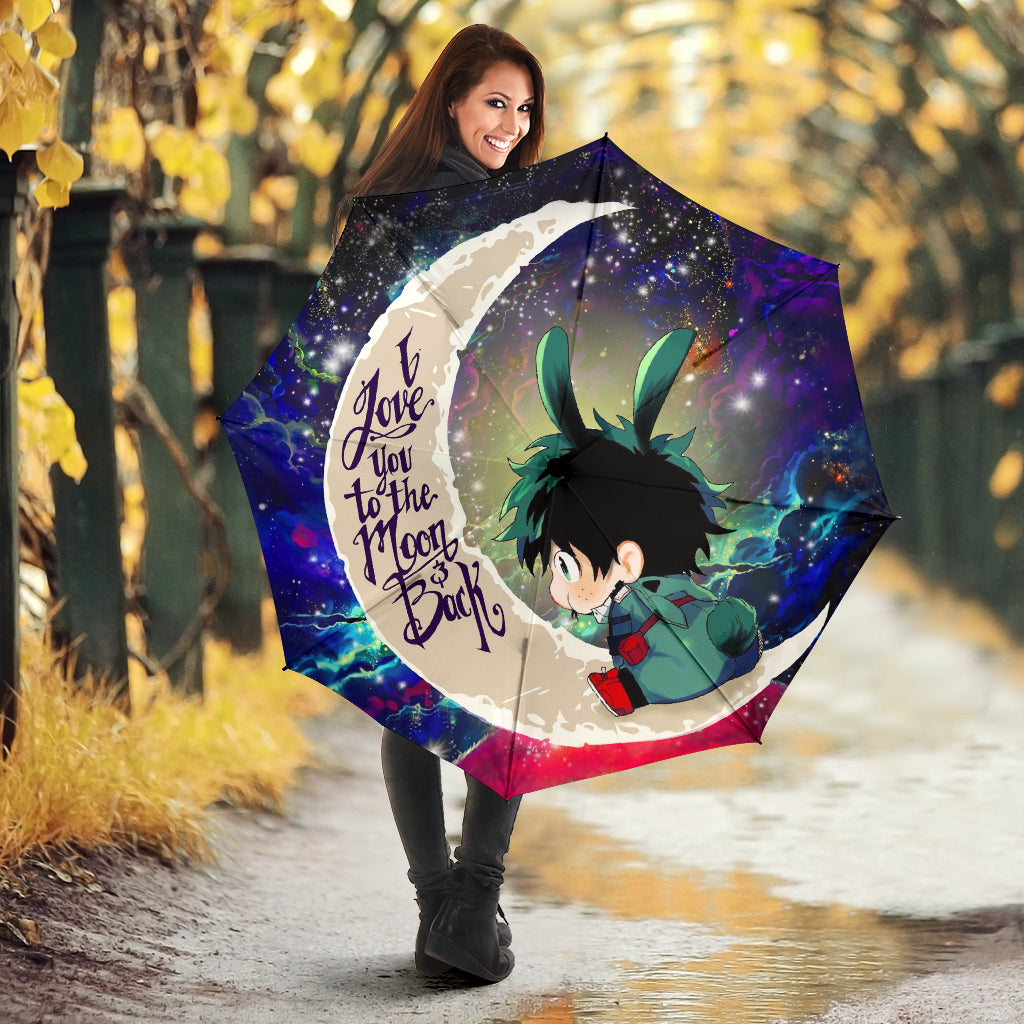 Deku My Hero Academia Anime Love You To The Moon Galaxy Umbrella Nearkii