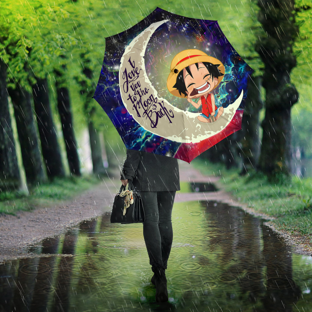 Luffy One Piece Love You To The Moon Galaxy Umbrella Nearkii