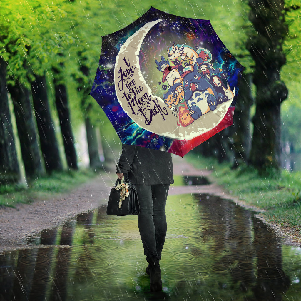 Ghibli Character Love You To The Moon Galaxy Umbrella Nearkii