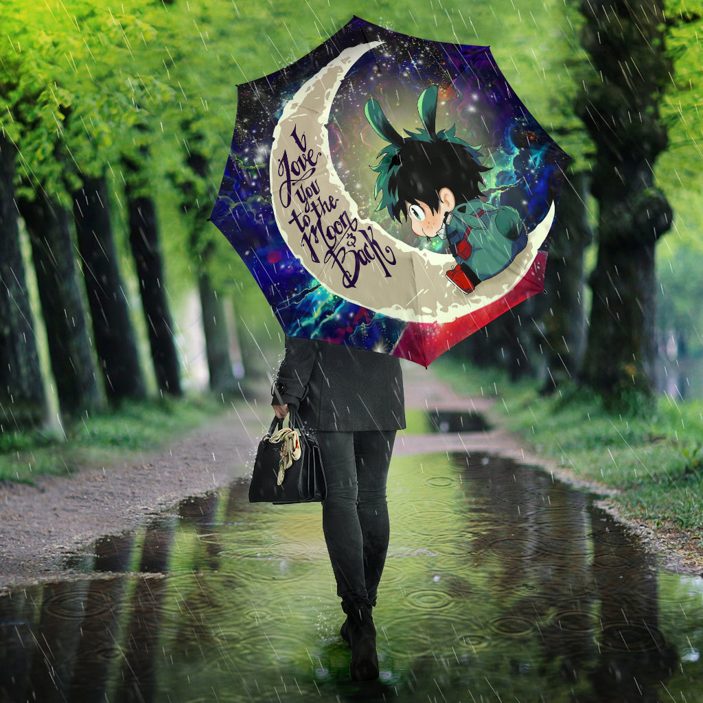 Deku My Hero Academia Anime Love You To The Moon Galaxy Umbrella Nearkii