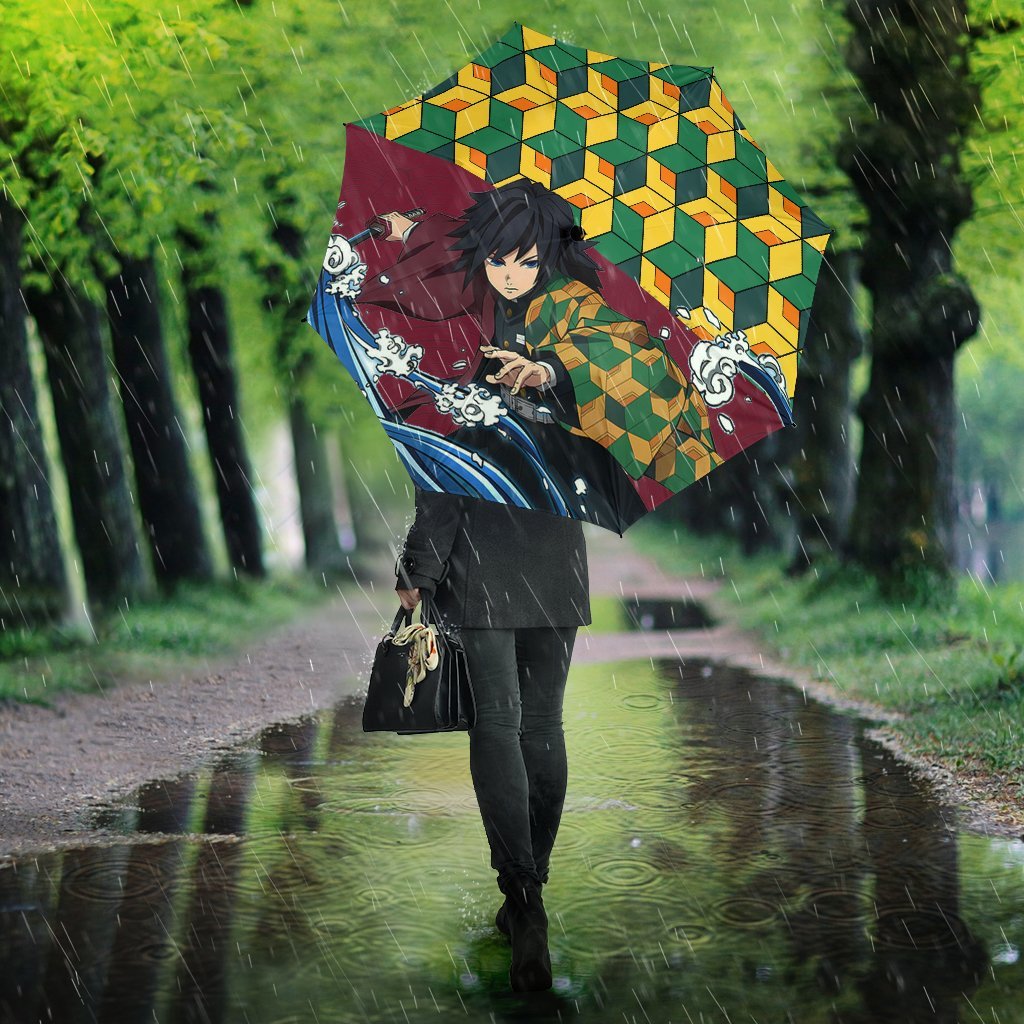 Giyu Demon Slayer Anime Custom Umbrella Nearkii