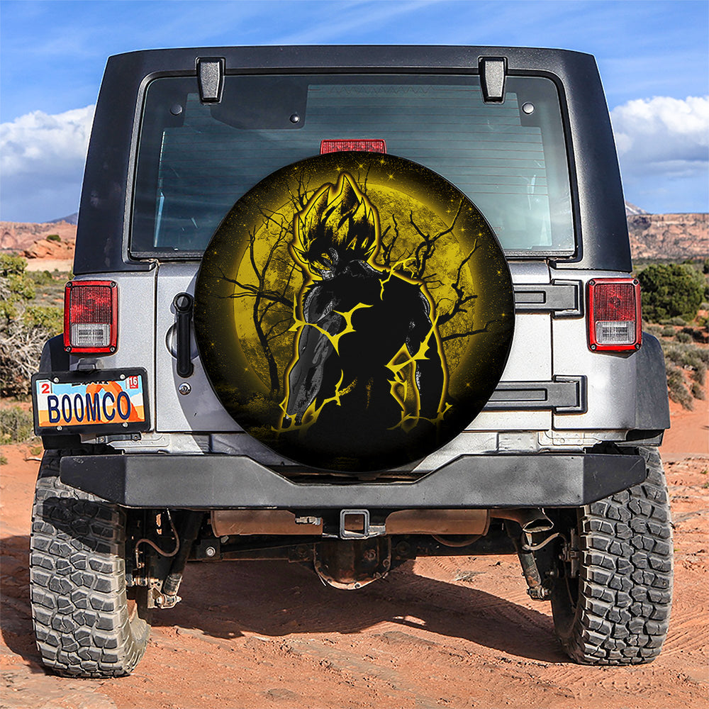 Goku Super Saiyan Moonlight Jeep Car Spare Tire Covers Gift For Campers Nearkii