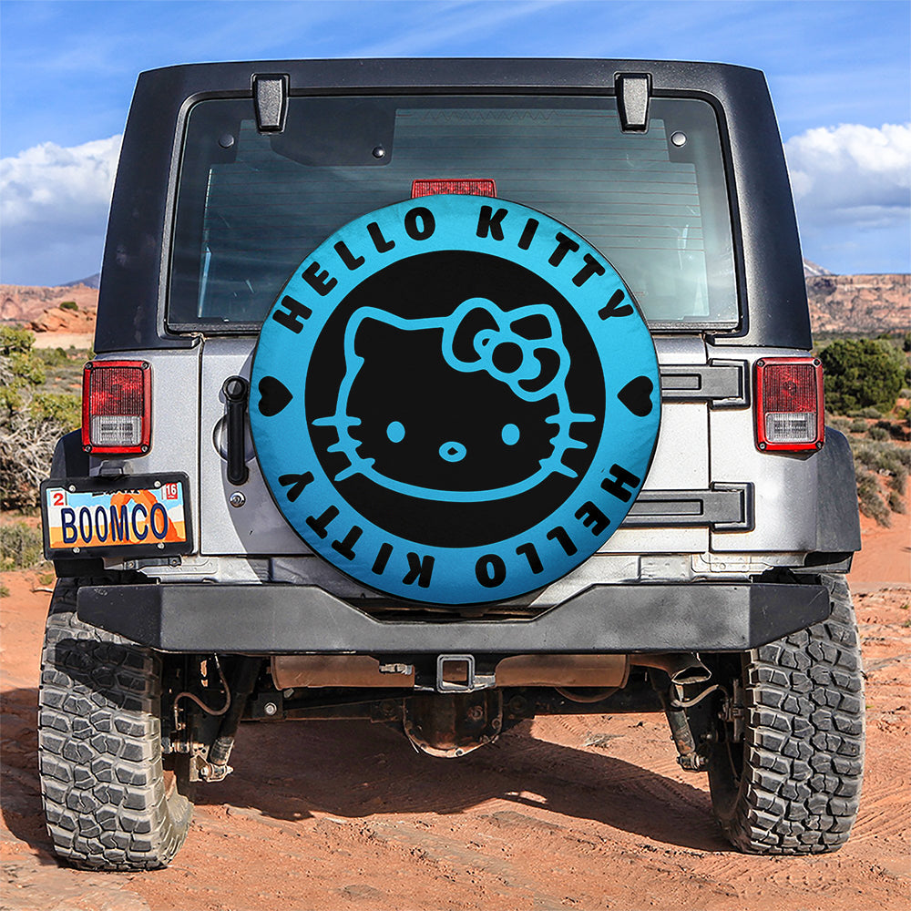 Hello Kitty Blue Jeep Car Spare Tire Covers Gift For Campers Nearkii