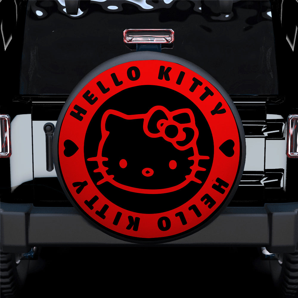 Hello Kitty Red Jeep Car Spare Tire Covers Gift For Campers Nearkii