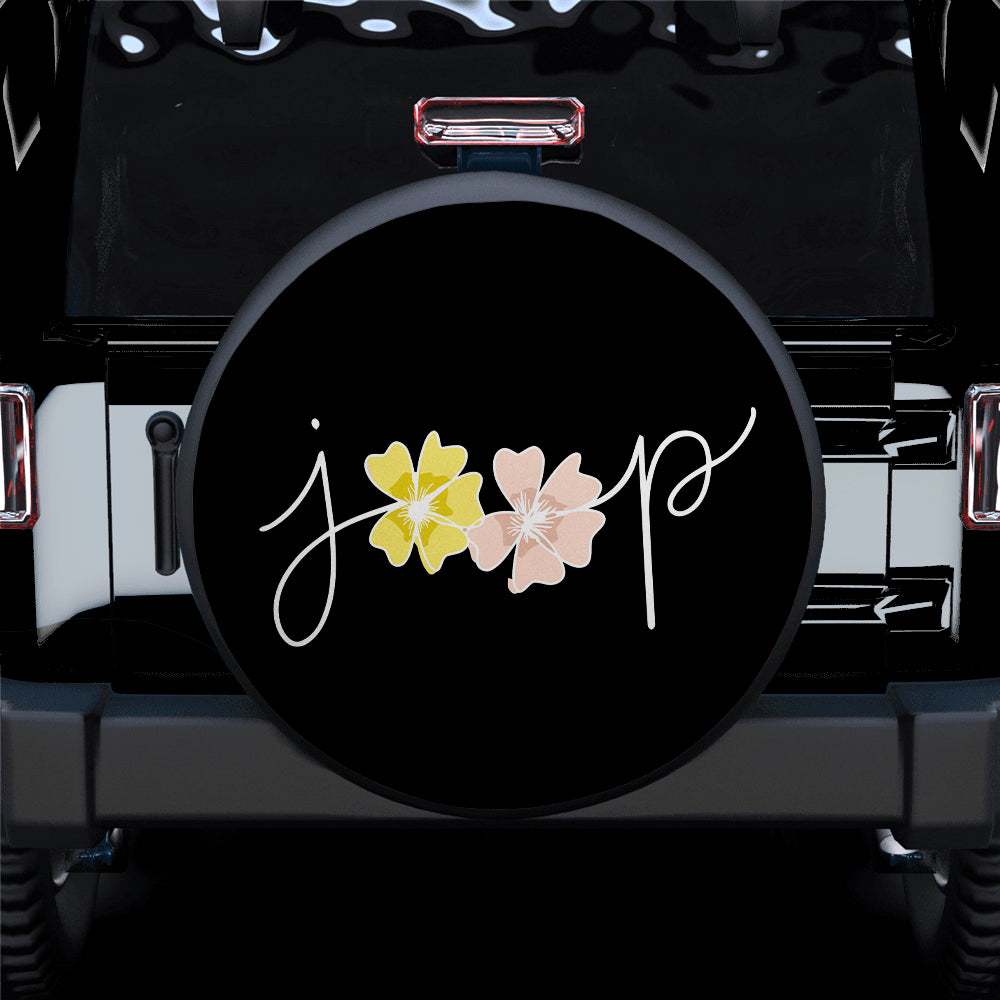 Jeep Flower Car Spare Tire Covers Gift For Campers Nearkii