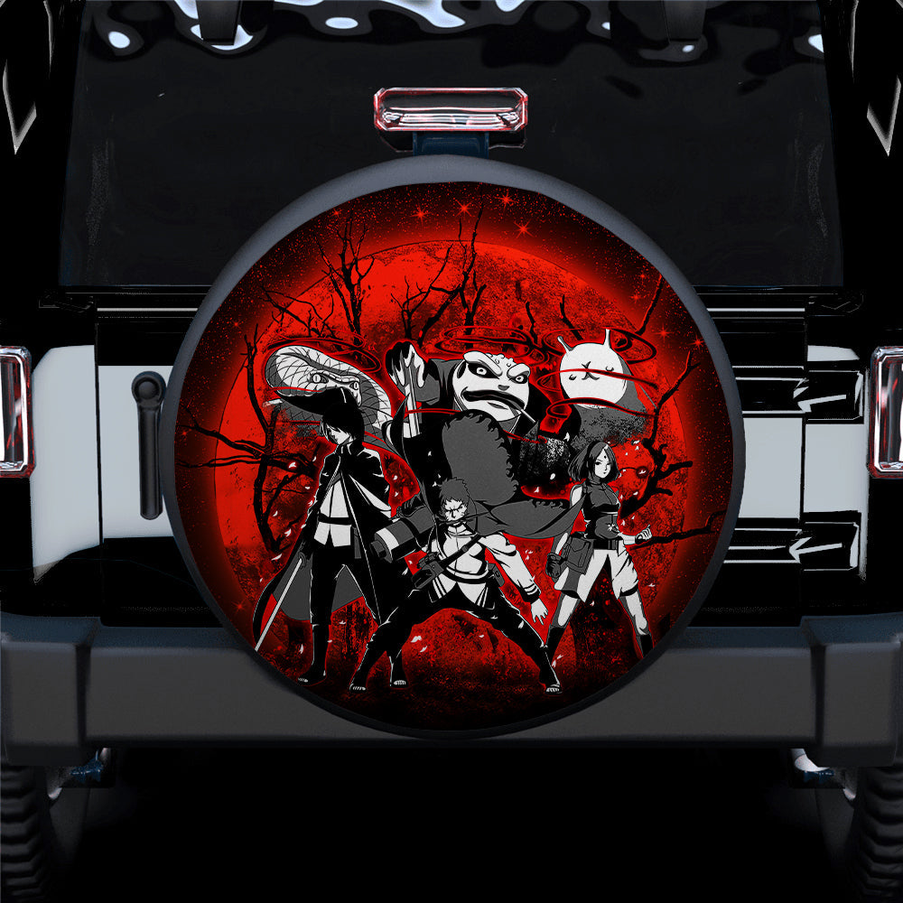 Naruto Sasuke Sakura Team 7 Moonlight Jeep Car Spare Tire Covers Gift For Campers Nearkii